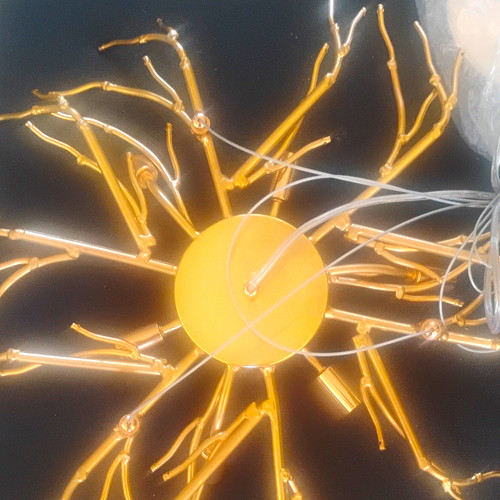 Gold sputnik starburst - gold,