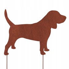 BEAGLE DOG FIGURINE CORTEN