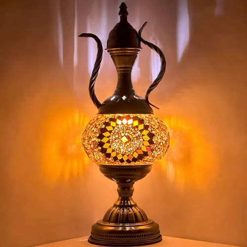 Lampe table verre style - de,