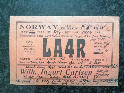 Carte qsl radio amateur de - de,