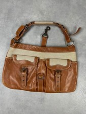 Sac à main cuir marron camel