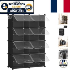Étagère à Chaussures Noir