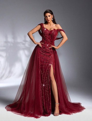 Robe cérémonie rouge - cérémonie,