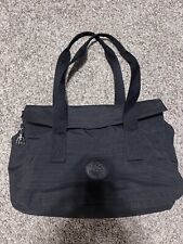 Rare! Kipling Black Perlani Working Bag Laptop Many Pockets Travel Luggage Large