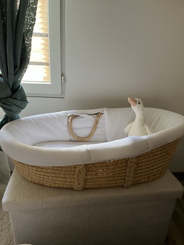 Couffin bébé osier paille - couffin, en
