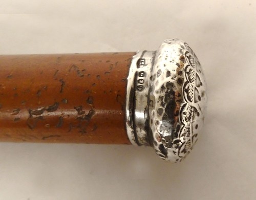 Canne ancienne pommeau argent
