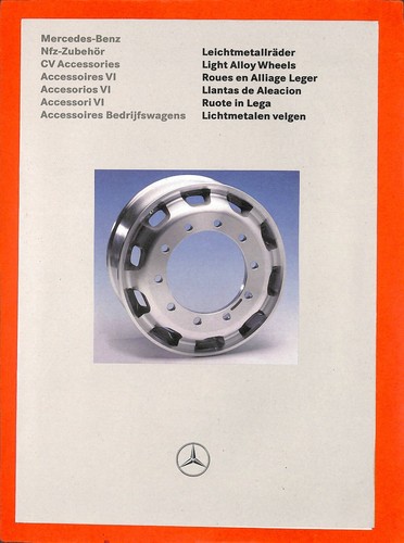 1995 mercedes trucks leaflet - mercedes, /