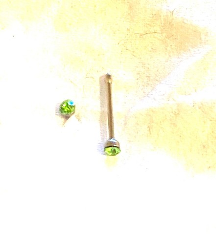 Piercing droit nez brillant - piercing,