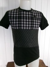 T-Shirt Noir/gris bi-matière