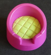 Dollhouse armchair & pouf | miniature accessory REF 5792