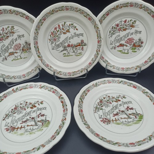 Gien assiettes à fromage - -,