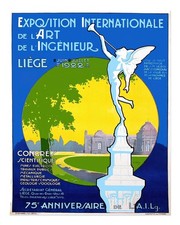 Exposition vintage art mural