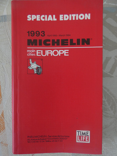Guide michelin europe 1993 - guide,