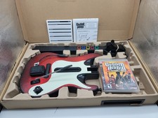 Guitar Hero 5 GH3 PS3 Bundle Wireless Guitar Controller Dongle Game Strap