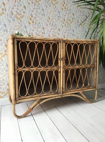 Enfilade vintage rotin - enfilade,