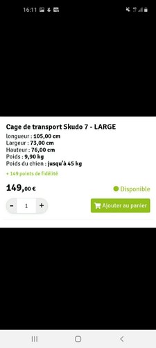 Cage transport pour chien - pour,