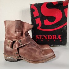 Sendra 9077 Pete 33 Mad Dog Ankle Botts In Brown, Size 40 (US 9)
