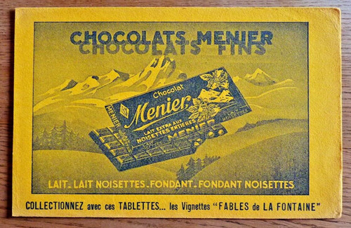 Buvard chocolat menier - -,