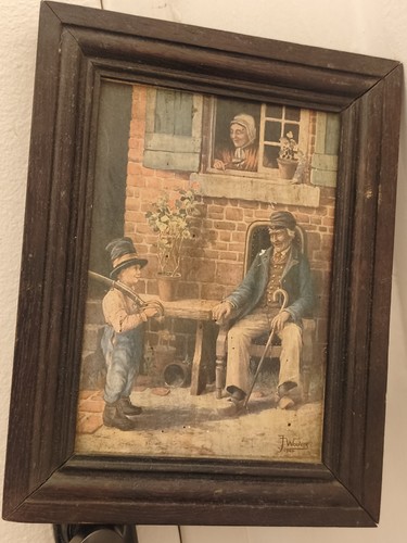 Tableau ancien wouters 1904 - ancien,