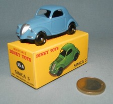 Dinky Atlas 1/43 réf 35A : Simca 5 ou Fiat Topolino (Bleu claire)