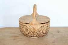 ANCIEN PETIT PANIER EN OSIER A