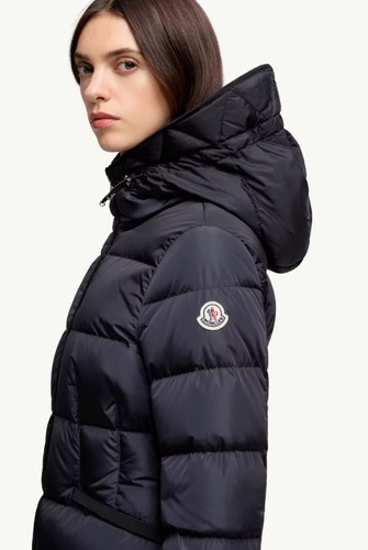 Moncler doudoune bleue courte - moncler,