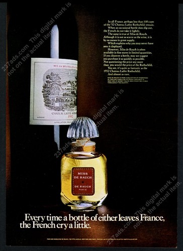 1969 miss rauch perfume - 1969, de