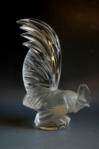 Lalique coq nain glass - coq,