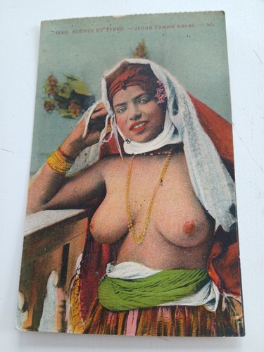 Carte femme arabe seins nus - carte,