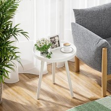 Side table small coffee table wood end of sofa small table for Cana...