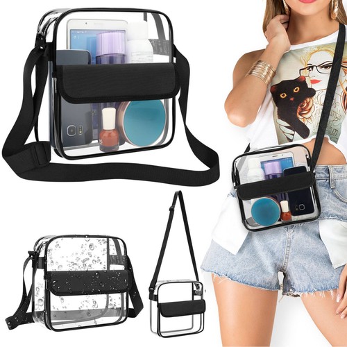 Clear transparent tote - clear, bag