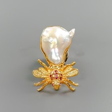 Bijoux beaux-arts broche perle