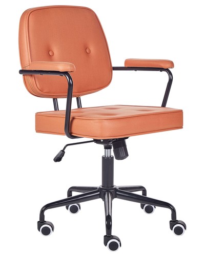 Chaise bureau orange - chaise,