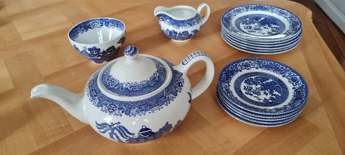 Lot service thé old - old, willow