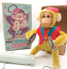 Vintage 50's MONKEY PEPI Tumbling Monkey Automaton Toy