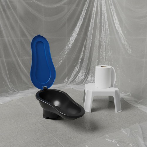 Toilette chantier jetable - toilette, de
