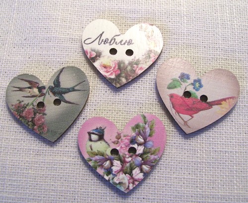 Lot boutons bois - 4,