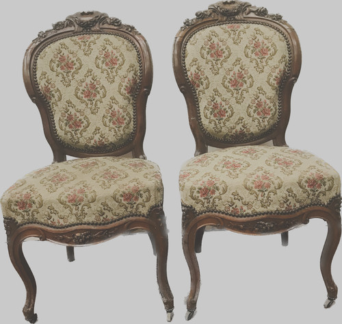 Paire chaises napoléon iii - paire,
