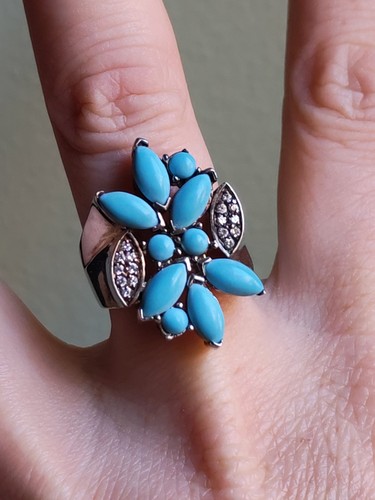 Bague argent poinçonnée - en,
