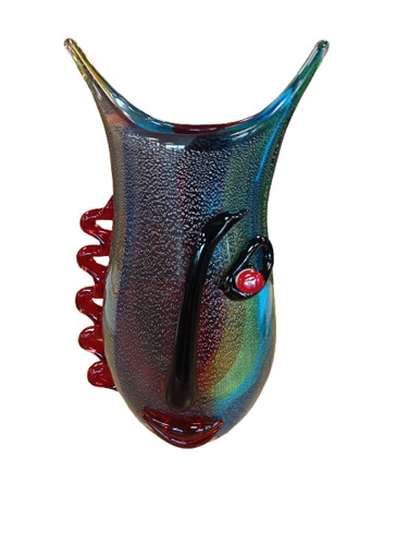 Murano style glass vase - murano,