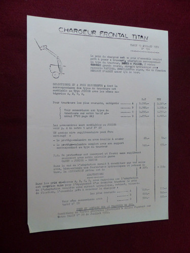 Prospectus catalogue agricole - catalogue,