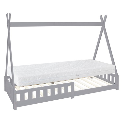 Lit enfants bois - lit, gris