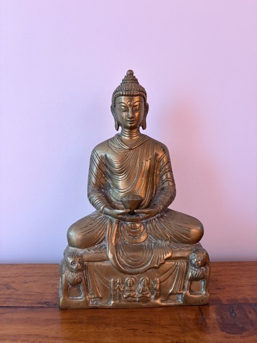 Statue bouddha assis en - de,