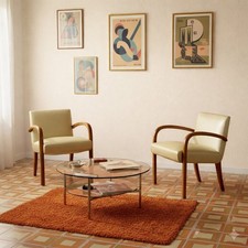 Fauteuils vintage hêtre - fauteuils,