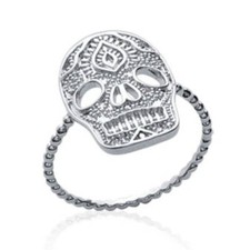 Bague tête de mort mexicaine