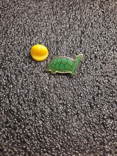 Turtle Turtle Reptile Green Shell Animal Land Sea Pin Pins Badge Apr23