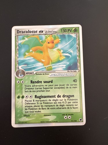 Carte pokémon dracolosse - pokémon,