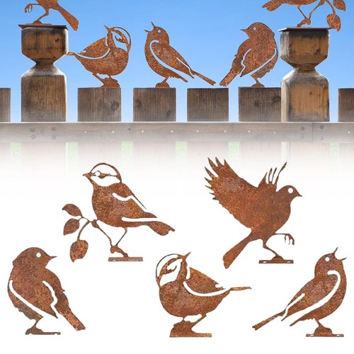 Pièces oiseaux fer rouillé - 5,