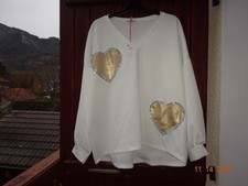 PULL/TUNIQUE NEUF T 48 au 52 "MINA ROSA"