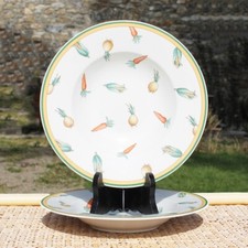 Ensemble de 2 assiettes creuses 24 cm Villeroy & Boch modèle A la Ferme